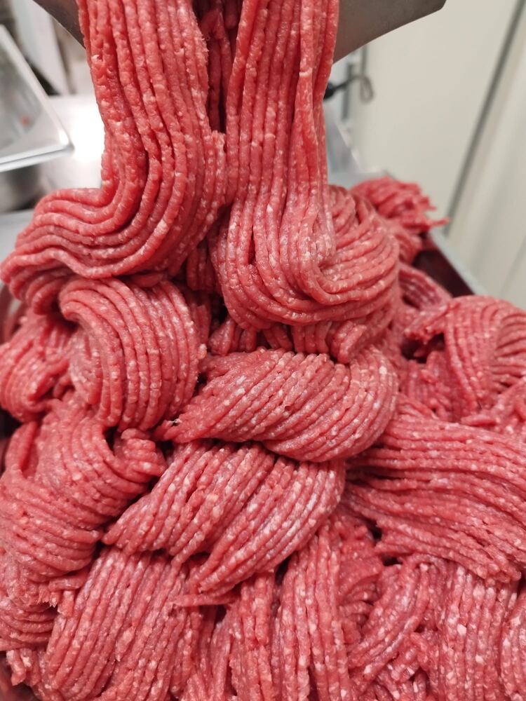 Fresh venison mince, ready for the table